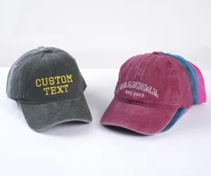 Casual <b>Baseball</b> <b>Caps</b> for <b>Men</b> and Women with Personalized Embroidery Curved Visor and Adjustable Back Closure for Daily Wear - Product Image 5