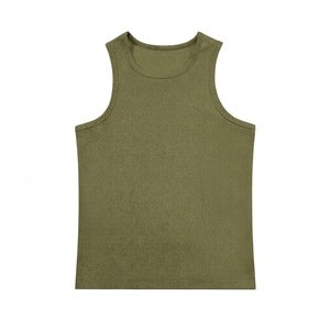 Débardeur de sport pour hommes en gros, sans manches, respirant, tricoté, séchage rapide, personnalisé, haute élasticité, coupe en I, pour musculation et lutte - Product Image 3