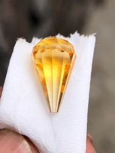 Natural Yellow <b>Citrine</b> Faceted Drop Cut Gemstone Loose Stone For Jewelry Making <b>Ring</b> Pendant Necklace - Product Image 1