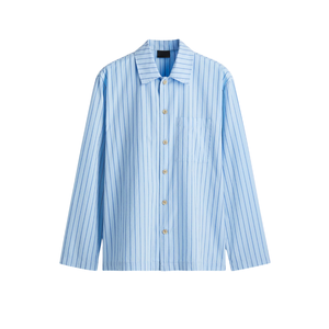 Ensemble de pyjama décontracté pour homme, manches longues, 100% coton, séchage rapide, 160 GSM, étiquette privée ODM OEM - Product Image 1