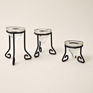 Halloween Iron and Glass <b>Candle</b> <b>Holder</b> Spooky Glas & Metal Votive <b>Tea</b> <b>Light</b> <b>Candle</b> <b>Holder</b> - Product Image 5