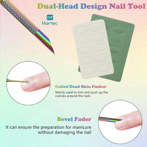 OEM ODM Raspador de Cutículas de Doble Punta, Removedor de Piel Muerta de Precisión, Proveedor al por Mayor, Empaque Personalizado, Herramientas para Salón de Uñas - Product Image 3