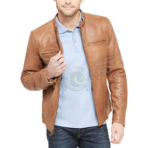 Chaqueta de Cuero para Hombre de Alta Calidad, Estilo Urbano, Acabado Premium, Chaqueta de Cuero Vintage para Hombre para Uso en Exteriores - Product Image 2