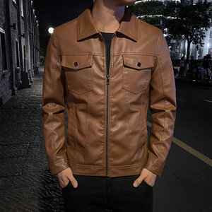 Retail Mens Leather <b>Jacket</b> Quilted Fill Ready Quality Supply Export Trending Popular Choice Design Comfort Durable Style Quality - Product Image 3
