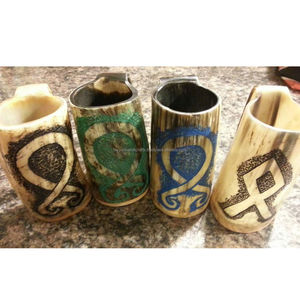 Jarras de Cuerno Estilo Vikingo de Primera Calidad para Fiestas Temáticas Medievales - Product Image 2