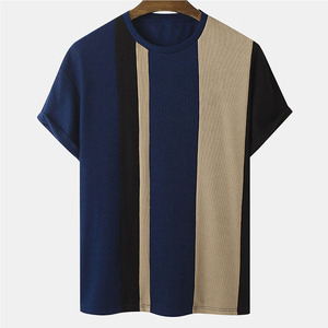 เสื้อยืดผู้ชายใส่สบาย แฟชั่นฤดูร้อนใหม่ สีสันทันสมัย เสื้อยืดคอกลมคุณภาพสูงสำหรับผู้ชาย - Product Image 1
