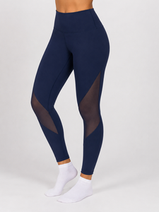 Legging en maille respirant pour femme, taille haute, extensible, idéal pour le sport, le yoga et l'entraînement, avec technologie anti-humidité - Product Image 1