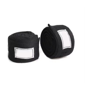 <b>Pink</b> & Black Boxing Hand <b>Wraps</b> Elastic Professional Wrist Support for MMA, Muay Thai, Kickboxing - Product Image 6