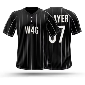 Men's Baseball Jersey Striped V-Neck Short Sleeve 100% <b>Polyester</b> Breathable Sublimated Print Regular Fit Adult All Seasons - Product Image 6