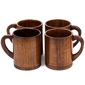 Best Seller <b>Large</b> Capacity Wooden <b>Mug</b> Customizable Size Hand-made Classic Smart Business Gifts for Coffee at Low Price - Product Image 1