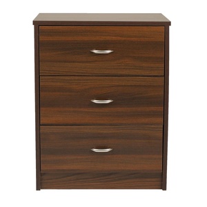 Table de chevet Nikaula en teck massif de haute qualité, couleur brun foncé, pour chambre à coucher, salon, etc. - Product Image 2