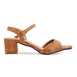 FR5313รองเท้าแตะมัสตาร์ดส้นเป็นทางการ - Product Image 3