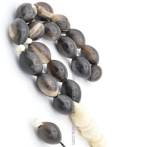 Cuerno Natural hecho a mano Rosario islámico Tasbih cuentas 33/100 cuerno de búfalo cuentas de oración Misbaha tradicional GULF Tasbeeh Tesbih - Product Image 4