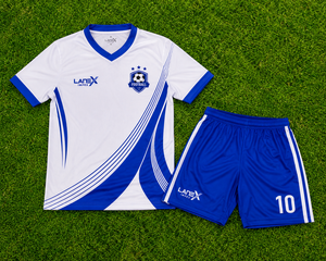 ชุดฟุตบอลแบบซับลิเมชั่นสีดำ โพลีเอสเตอร์ 100% สำหรับผู้ชาย เสื้อ กางเกงขาสั้น ระบายอากาศ แห้งเร็ว - Product Image 6