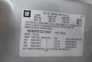 CHEVY SILVERADO 1500 2012, Motor 4.3L 6 Cilindros, OEM, *79K* Millas - Product Image 2