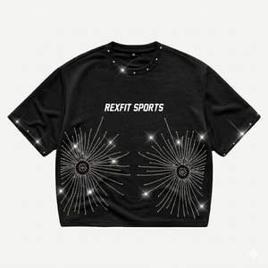 เสื้อยืดโอเวอร์ไซส์คุณภาพพรีเมียม เสื้อยืดครอปทันสมัย ลายกราฟิกแบบกำหนดเอง เสื้อผ้าสตรีทแวร์ลำลอง แฟชั่น เสื้อยืดผ้าฝ้าย 240 GSM - Product Image 2
