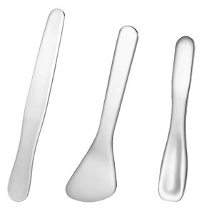 Espátula de maquillaje de aleación pequeña, cuchara para crema facial, cuchara reutilizable para mascarillas, herramientas de belleza para mascarillas faciales cosméticas, 3 uds. - Product Image 1