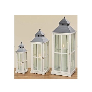 Handcrafted Wooden Candle Lantern for Farmhouse Interior Decor <b>Fireplace</b> <b>Mantel</b> Wedding Decorations Holiday Styling Noble India - Product Image 2