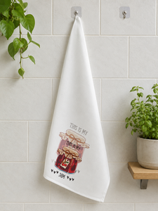 Lightweight Cotton Tea <b>Towel</b> Quick Dry Printed <b>Kitchen</b> <b>Hand</b> <b>Towel</b> Rectangle Home Use Custom Logo - Product Image 2