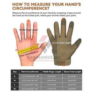 Guantes de Paintball de Alta Calidad, Anti-Impacto, Refuerzo en la Palma, Protección en los Nudillos, Malla Transpirable en la Parte Posterior, Tácticos para Exteriores - Product Image 6