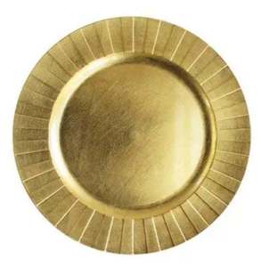 Modern Silver Metal Dinner <b>Plate</b> Round Polished Design-Party Use Dishwasher Safe & <b>Disposable</b> - Product Image 4