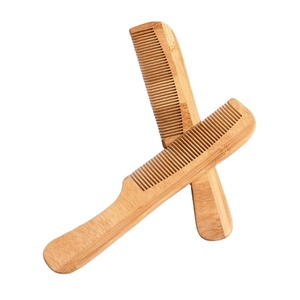 Peine de madera de bambú ecológico hecho a mano personalizado peine de naturaleza no estática para uso doméstico - Product Image 1