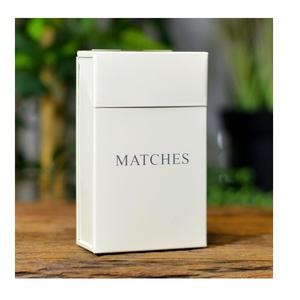 Portafósforos Rectangular Largo de Metal Negro Ahumado, Decoración Rústica para el Hogar, Portafósforos para Accesorios de Fumadores - Product Image 3