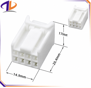 7187-8847 Conector de 8 pines macho/hembra para la serie 060, de cobre de 1.5mm, nailon sin sellar, 12V, para arnés de cableado automotriz, carcasa de enchufe para coche - Product Image 1