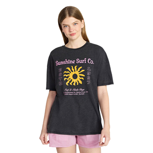 Camiseta estampada para mujer al mejor precio, informal, de manga corta, cuello redondo, con gráfico, de algodón suave, top de moda de verano de Bangladesh - Product Image 2
