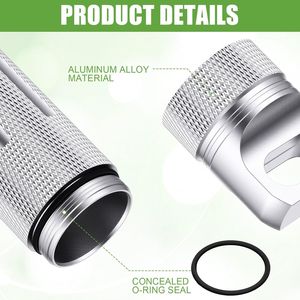 Lot de 4 organiseurs de pilules portables pour porte-clés, étuis de voyage étanches en aluminium hermétiques, porte-pilules assortis pour rangement sur porte-clés - Product Image 1