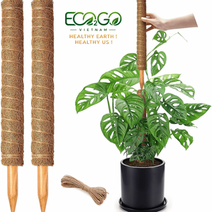 Postes de musgo apilables para plantas trepadoras, monstera, palos altos para plantas, accesorios, estacas grandes de fibra de coco para soporte de plantas en maceta - Product Image 1