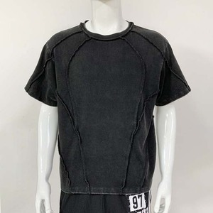 Camiseta Casual de Manga Corta para Hombre, Cuello Redondo, Tejido de Punto, Color Negro, Corte Regular, Diseño Liso - Product Image 2