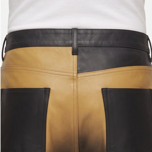 Male Genuine Leather Oversize Pants Custom Made <b>Men</b> loose Leather Pants Wholesale <b>Men's</b> <b>baggy</b> Leather Motorcycle <b>Trousers</b> - Product Image 5