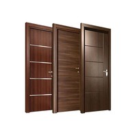 Porte en bois composite haute densité, insonorisée, résistante à l'humidité, écologique pour les pièces intérieures