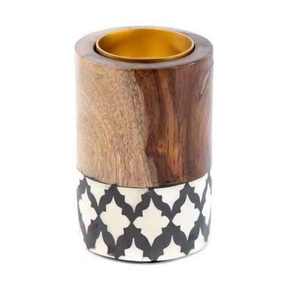 Brûleur d'encens élégant en marbre avec incrustation d'os, porte-bakhoor pour la méditation, la prière et la décoration religieuse - Product Image 6