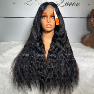 วิกผมดิบจากเวียดนามวิกผมด้านหน้าเป็นลอนมีผมหยิกเป็นลอนตรงแบบ HD มีปมฟอกขาว - Product Image 3