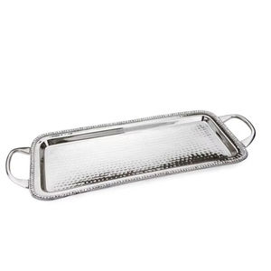 Bandeja multiusos de acero inoxidable para servir alimentos, frutas y bebidas en el hogar, hoteles y eventos de catering. - Product Image 1