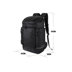 Sac de transport multifonctionnel pour ballon de basket, coque imperméable 1680D, capacité 50-70L, base renforcée, poches latérales zippées pour un accès facile - Product Image 2