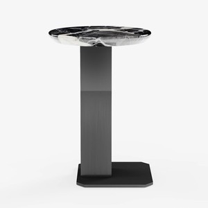 LINEA MODEN PEDESTAL <b>TABLE</b> WITH MARBLE <b>TABLE</b> EVENT COCKTAIL <b>TABLE</b> HOTEL BAR FURNITURE <b>TABLE</b> ROUND BAR <b>TABLE</b> SLEEK DESIGN - Product Image 2