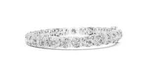 Bracelet à breloques en or rose 14 carats avec diamants de laboratoire pour femmes |   Cadeau de luxe pour un usage quotidien provenant de diamants de culture - Product Image 6