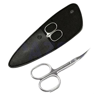 Ciseaux à cuticules à lames affûtées et pointes fines, finition miroir, design classique, ciseaux pour nail art - Product Image 1
