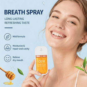 Spray buccal parfumé aux fleurs, format voyage, avec formule à l'alcool pêche menthe, haleine fraîche longue durée, brume buccale pour usage quotidien - Product Image 5