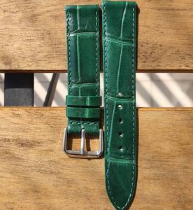 OEM ODM pour bracelets de montre intelligents de luxe en cuir 18 mm 19 mm 22 mm, fermoir papillon réglable, bracelet de montre professionnel - Product Image 6