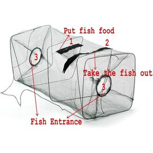 ตาข่ายจับปลาแบบพับได้และกับดักปลาขนาดเล็กสำหรับการจับปลา - Product Image 5