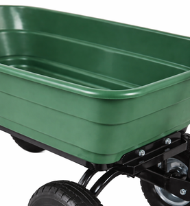 Chariot de jardin robuste de 4,0 pieds cubes avec cadre en acier et pneus pneumatiques pour outils de jardin et plantes ODGGAR028 - Product Image 2