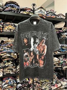 Camiseta de Manga Corta con Cuello en V Extra Grande para Hombre, Personalizada al por Mayor, con Estampado de Esqueleto, Estilo Urbano - Product Image 3