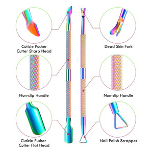 Cuticle Trimmer Cuticle Remover with Cuticle Pusher Stainless Steel utilized to manicures and pedicures - Product Image 4