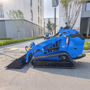 Hot-selling Cheap 1 Ton 1.5t <b>Stand</b> on Attachments Skid Steer EPA <b>Engine</b> Mini Skid Steer Track Loader - Product Image 3