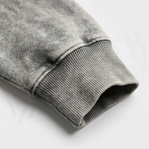 Ensemble de survêtement pour homme avec logo brodé personnalisé, effet délavé, en polaire, pour l'hiver, la gym, le fitness, le streetwear, le jogging, l'athlétisme, l'entraînement sportif - Product Image 6