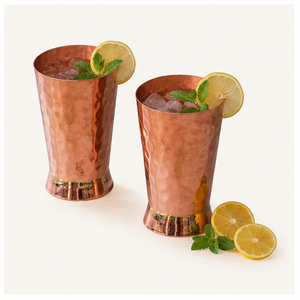 Wholesale Pure Copper Hammered Tumbler Handcrafted Ayurvedic Health Benefits Copper Glass Metal <b>Drinkware</b> for Home & Hotel Use - Product Image 6